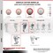 Service Caster 4 Inch Red Polyurethane Swivel 1/2 Inch Threaded Stem Caster Set with Brake SCC SCC-TS20S414-PPUB-RED-TLB-121315-4 - alternate 2